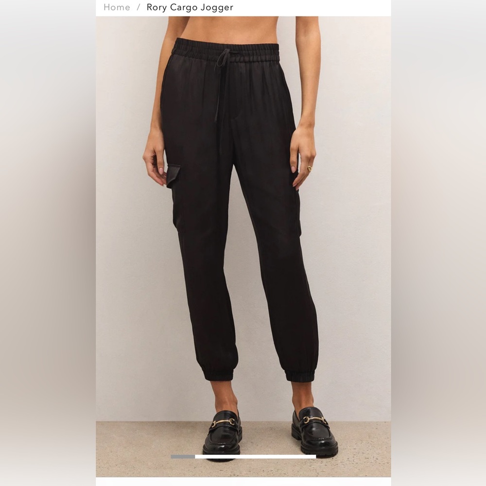 Z Supply Black Cargo Joggers